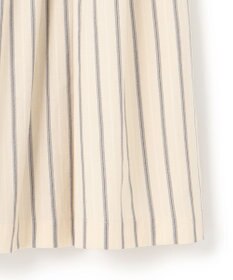 23区 【SLOW/洗える】コットンナイロンストライプ タックフレア スカート