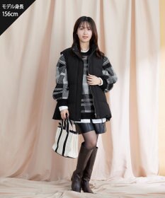 Tiaclasse 【安田美沙子さん着用・4way】ストレッチタフタショートダウン