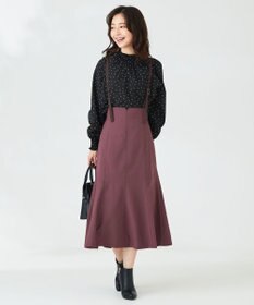 ANY SIS 【洗える】カラーMIXシャンブレー スカート