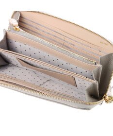 UNBILLION ペルケ perche / 牛革ドット刺繍ラウンド長財布