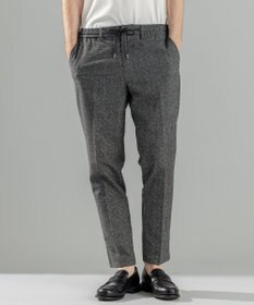 JOSEPH HOMME 新型・新柄【洗える/ストレッチ/シワになりにくい/セットアップ対応可】クールドッツストレッチ ドロスト付テーパードパンツ / PEGG CONVERTIBLE