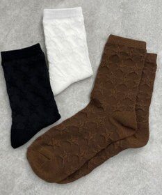 WEGO ポコポコスタークルーソックス