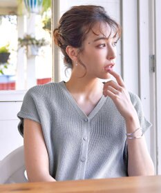 Tiaclasse 【洗える】リネンタッチカーディガン