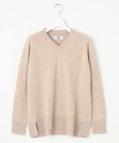 J.PRESS LADIES L 【洗える】CASHMERE BLEND Vネック プルオーバーニット