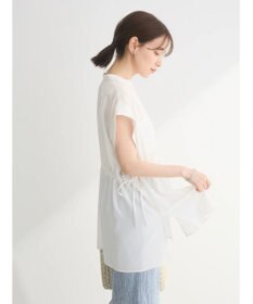 Green Parks ウエストドロストフレンチスリーブチュニック