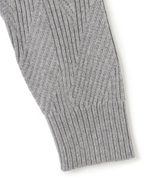 JOSEPH HOMME  新柄【洗える】シルクバルキー　　ハイネックジップアップニット