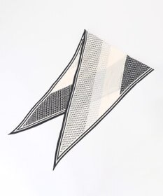 23区 【Oggi4月号掲載】ジオメトリック柄 ダイヤスカーフ