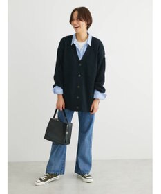 Green Parks 洗える　Ｖネックニットカーディガン