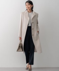 23区 【吸水速乾/UVケア/防シワ性】バックサテンアムンゼン パール釦 タック ブラウス