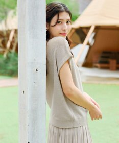 Tiaclasse 【洗える】リネンタッチカーディガン