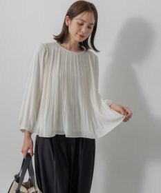 組曲 S 【WEB限定】ジョーゼットシフォンプリーツ ブラウス