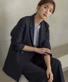 ANY SIS S 【UVカット・接触冷感・吸水速乾】スマートビューティストレッチ  ダブルブレストジャケット