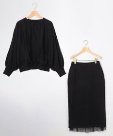 組曲 S 【WEB限定】チュールニット×リバーシブルスカート セット