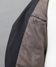 GOTAIRIKU シワになりにくい【御幸毛織/みゆきけおり】Superio160 スーツ_グレーストライプ