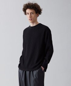 UNFILO MENS イージーケア ワッフル クルーネック [23年春夏商品]