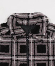 WEGO 【ユニセックス着用ITEM】ボアチェックブルゾン