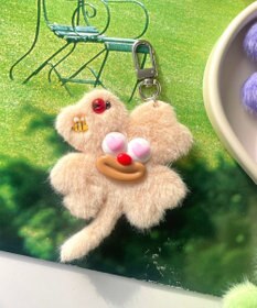 WEGO ハッピークローバーモンスターぬいぐるみキーホルダー