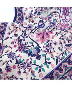 Marca ＜オシャレに防寒＞【Marcaオリジナル 】小鳥さらさペルシャウールロング シルクウール ロングスカーフ