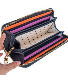 tsumori chisato CARRY スカラップコンビ ラウンドファスナー長財布