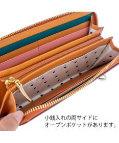 tsumori chisato CARRY スカラップコンビ ラウンドファスナー長財布