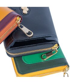 tsumori chisato CARRY スカラップコンビ ラウンドファスナー長財布