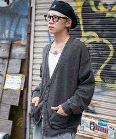 WEGO 【ユニセックス着用ITEM】ケミカルスウェットカーディガン