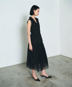 GRACE CONTINENTAL テーラーチュールワンピース