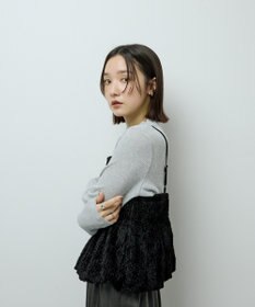 Green Parks 表面感ベロアバルーンキャミビスチェ