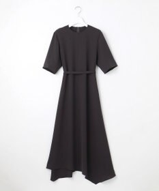 23区 【撥水加工/洗える】キューティクルストレッチツイル イレギュラーヘム ワンピース