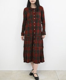 crêprie tsumori chisato creperie LONG SLEEVES ONE PIECE -TARTAN CHECK クレプリ タータンチェック長袖ワンピース