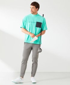 23区GOLF 【23Fondation/MEN】ストレッチメッシュ モック