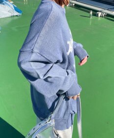 WEGO ヴィンテージウォッシュニットプルオーバー