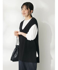 CRAFT STANDARD BOUTIQUE 【２点セット】片畦ニットベスト＋ロンＴＥＥ