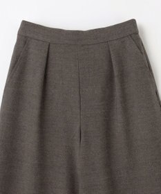 ANY 【洗濯機可/ウエストゴム】ライトツイードワイドパンツ