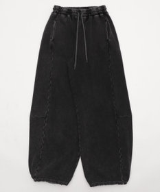 WEGO 【ウエストゴム】カーブデザインスウェットパンツ