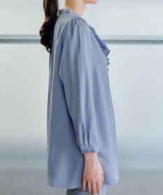 Tiaclasse L 【スマート裏起毛・洗える】フリルチュニック