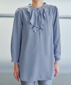 Tiaclasse 【スマート裏起毛・洗える】フリルチュニック