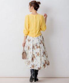 組曲 ローズシックプリント スカート