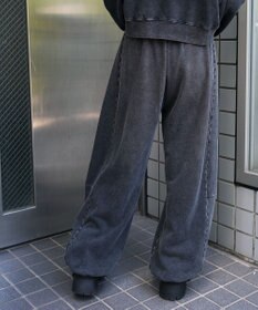 WEGO 【ウエストゴム】カーブデザインスウェットパンツ