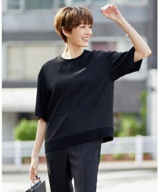 ICB 【新色追加・洗える】 FluidBackSatin Tブラウス