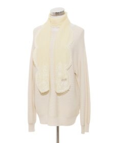 MOONBAT ルナルーチェ ロカ CHANDNI シルクコットン 花刺繍ストール