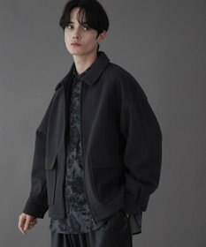 WEGO 【ユニセックス着用ITEM】メルトンショートZIPブルゾン