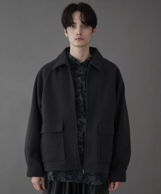 WEGO 【ユニセックス着用ITEM】メルトンショートZIPブルゾン