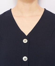 uncrave ウォッシャブルダブルクロス ブラウス