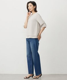 J.PRESS LADIES 【洗える・吸水速乾・接触冷感・セットアップ対応】Light ジョーゼット ブラウス