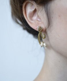 monshiro 【ガラスパール】スズランプチ イヤリング