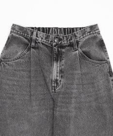 WEGO タックワイドストレートデニム