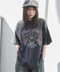 WEGO ヴィンテージウォッシュグラフィックBIGT