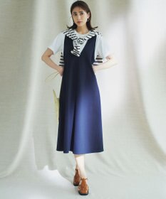 23区 L 【SLOW/洗える】ミドルフライスジャージー ロングTシャツ