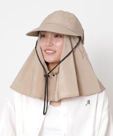 MOONBAT 【遮光100％/UVカット100％】フワクール (Fuwacool)  日差しを完全遮断バッククリボンワイドキャップ　遮光100　UV100